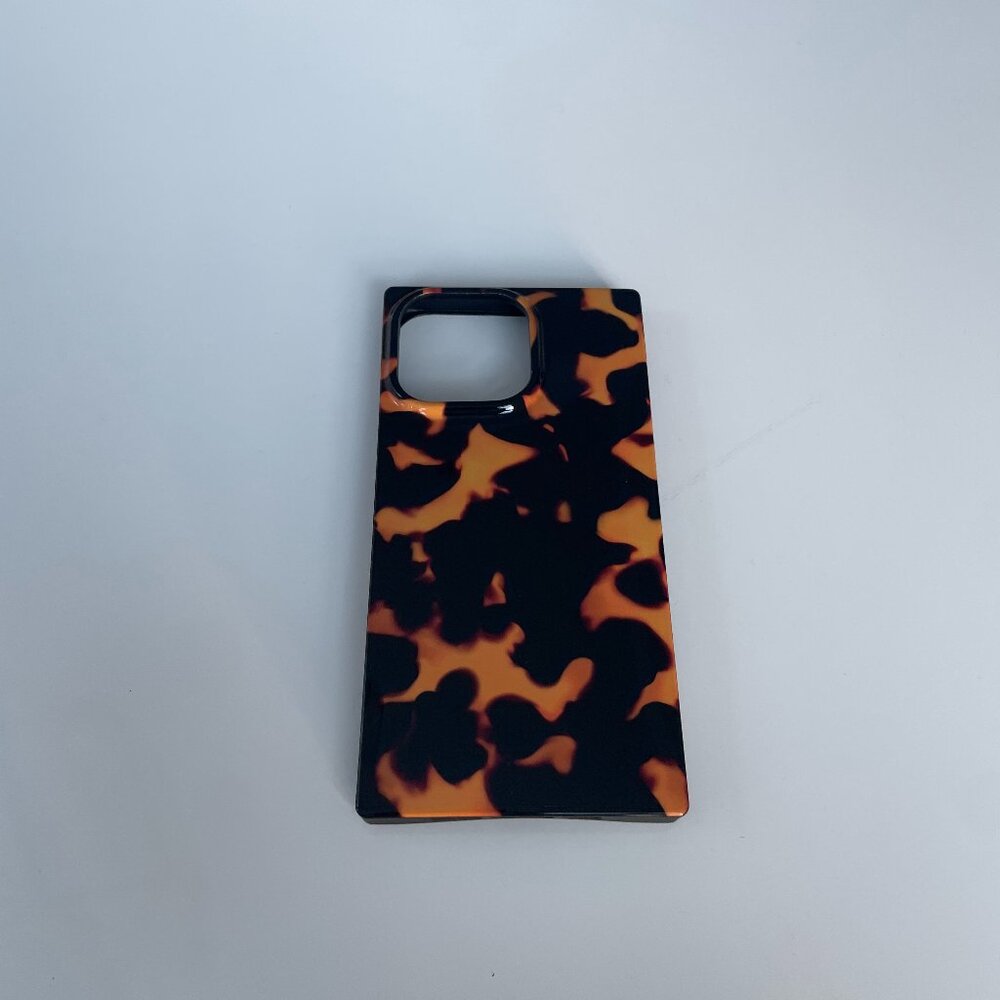 FLAUNT SQUARE Tortoise print iphone case